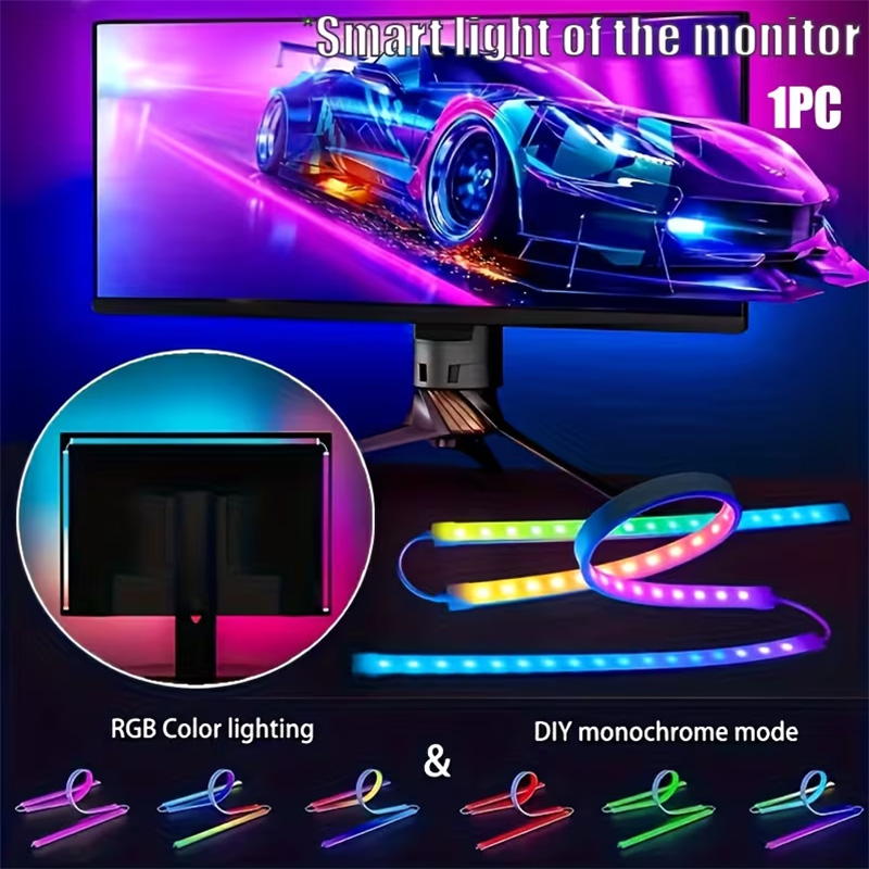 Party Games Pc - Bande lumineuse RGB pour jeux, rétroéclairage