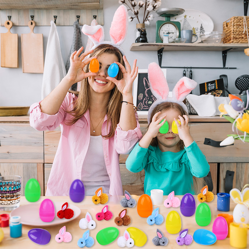 Party Games Easter For Kids - 24 œufs de Pâques mignons avec