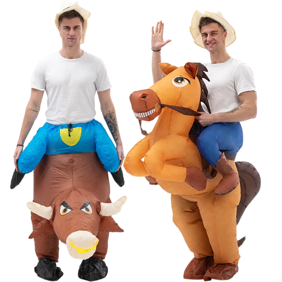 Costume de Cowboy Gonflable Am - Party Games In Spanish avis et prix